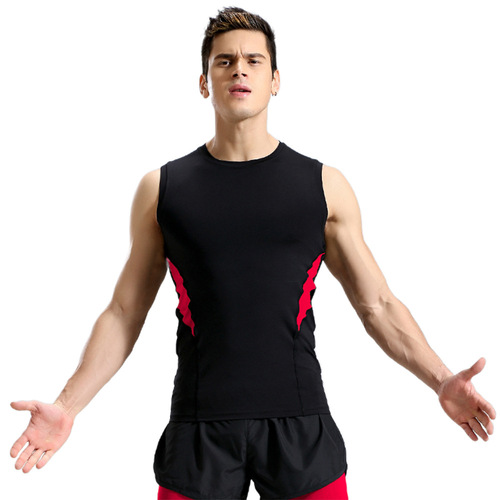 Men's Quick-Drying Compression Tank Top Summer Heavy Sweat Tight sleeveless Fitness Clothing Outdoor Training Running Basketball Shirt