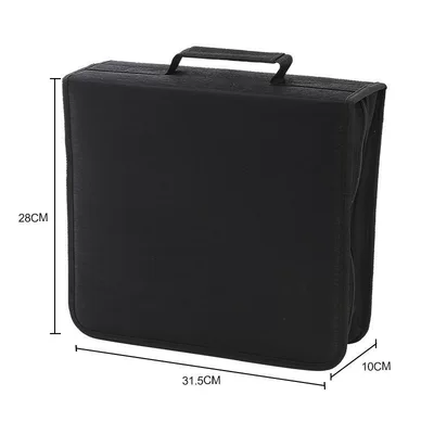 Multimediya və saxlama aksesuarları Box Cd Set of 40 - mercerized-cloth-256-pieces-black
