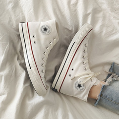 Reissue of Douguan Spring and Summer 1970s High-Top Canvas Shoes for Men, Retro Couple Shoes, Canvas Shoes for Trendy Men and Women, Model S202