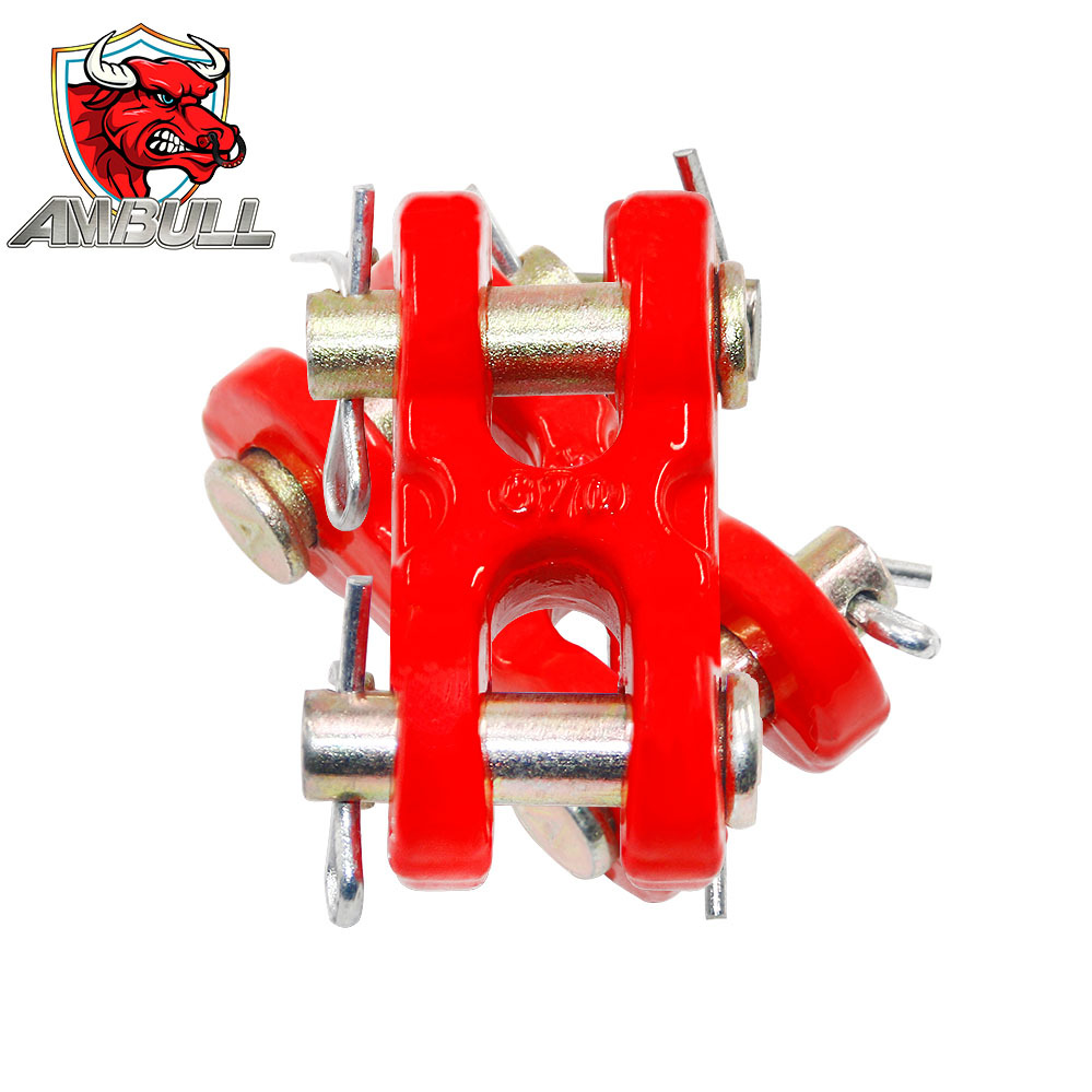 长期供应 电镀锌锻造H羊角双环 链条连接环工具挂钩