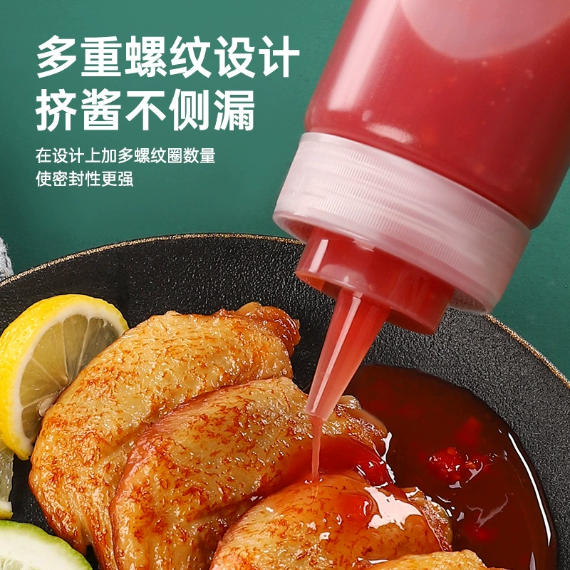 Пластиковая бутылка для соуса сжимаемая коммерческая бутылка для салата соуса банка кухня масло соус соус бутылка пряности пищевогоGrade сироп