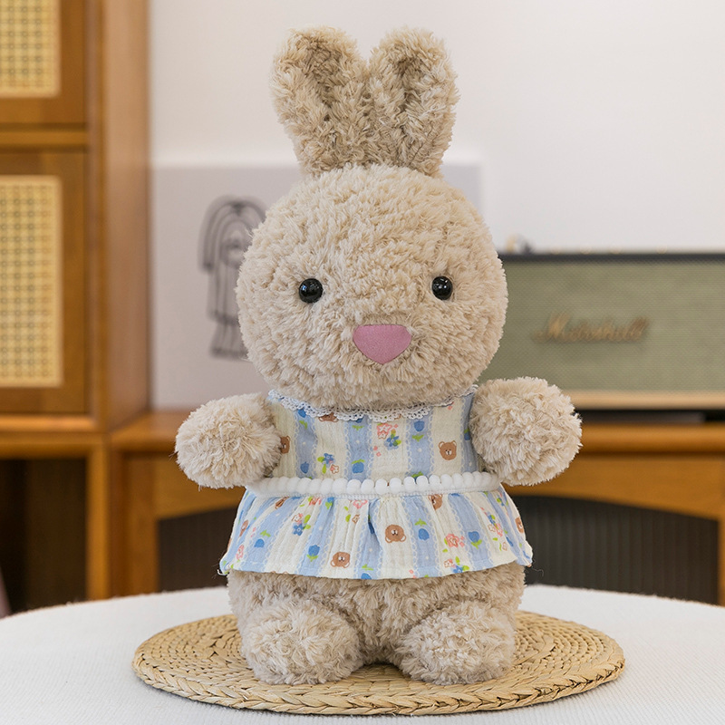 かわいいなだめるおやすみぬいぐるみ子供の誕生日プレゼントパジャマテディベア寝室人形スカーフ布人形|undefined