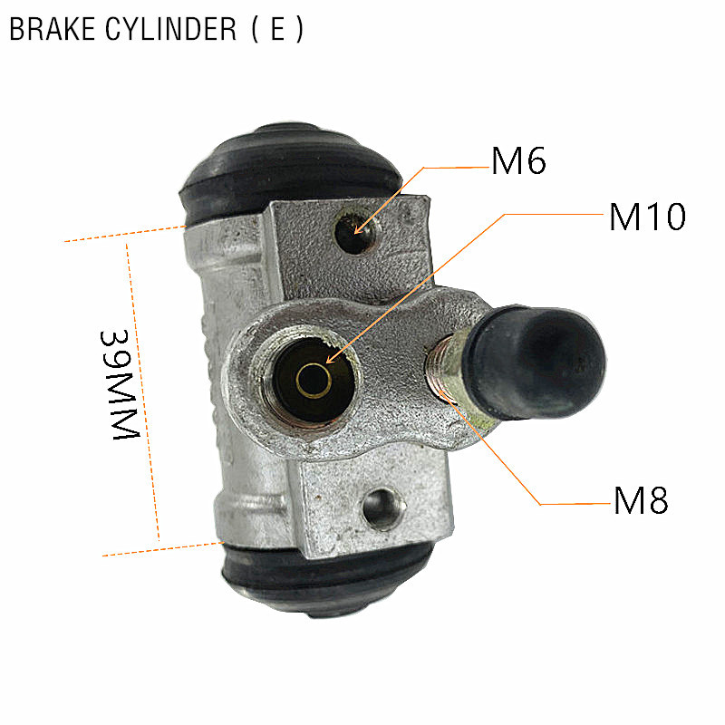 Four-wheel electric golf cart brake pads brake cylinder brake drum 160 mechanical hydraulic brake accessories
