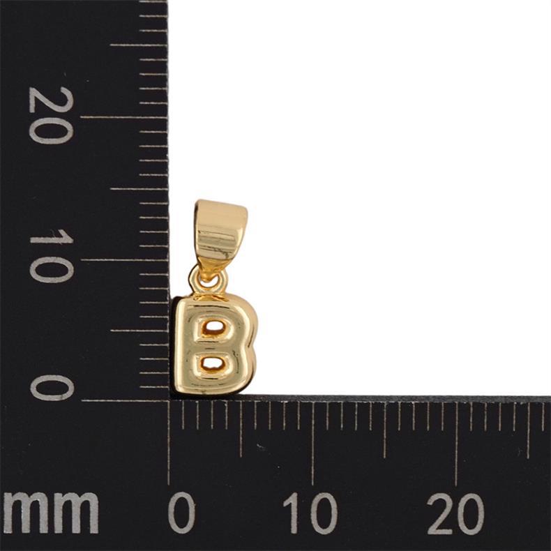 1 Piece 5mm*15mm Copper Gold Plated Letter Polished Pendant display picture 10