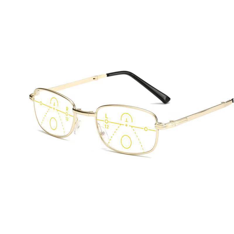 Las gafas de lectura plegables, lejanas y cercanas, el zoom automático se pueden llevar con 50 a 70 años, antifatiga, ventas directas de fábrica