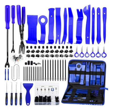Digər kuzov və aksesuarlar – dashboard audio removal tool - 248-piece-canvas-bag-set-blue-nylon