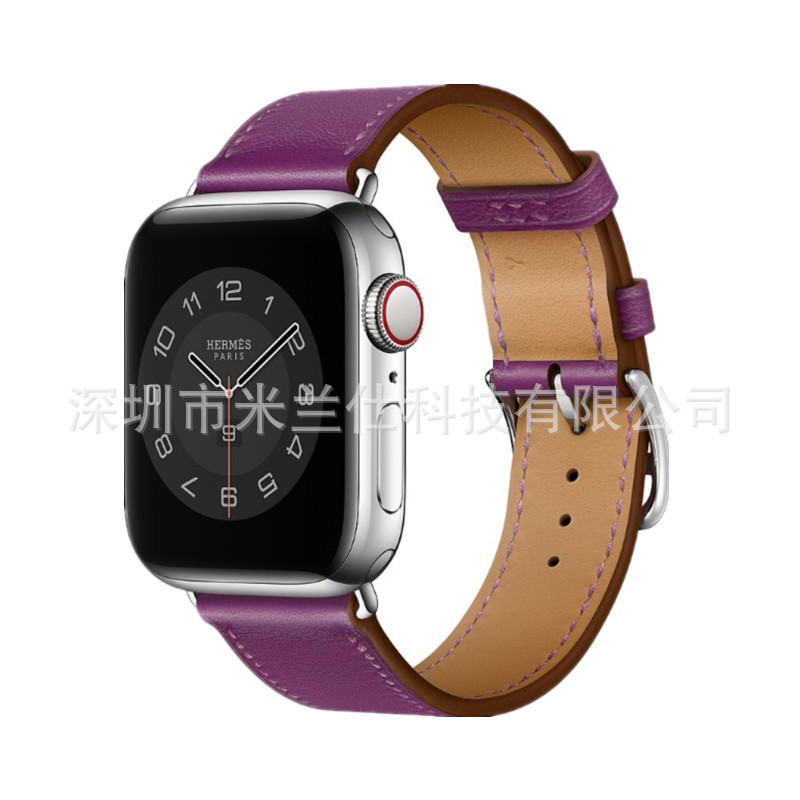 Adecuado para Apple Watch applewatch Correa S9 cuero genuino iwatch456789SE deportes ultra2 fabricante