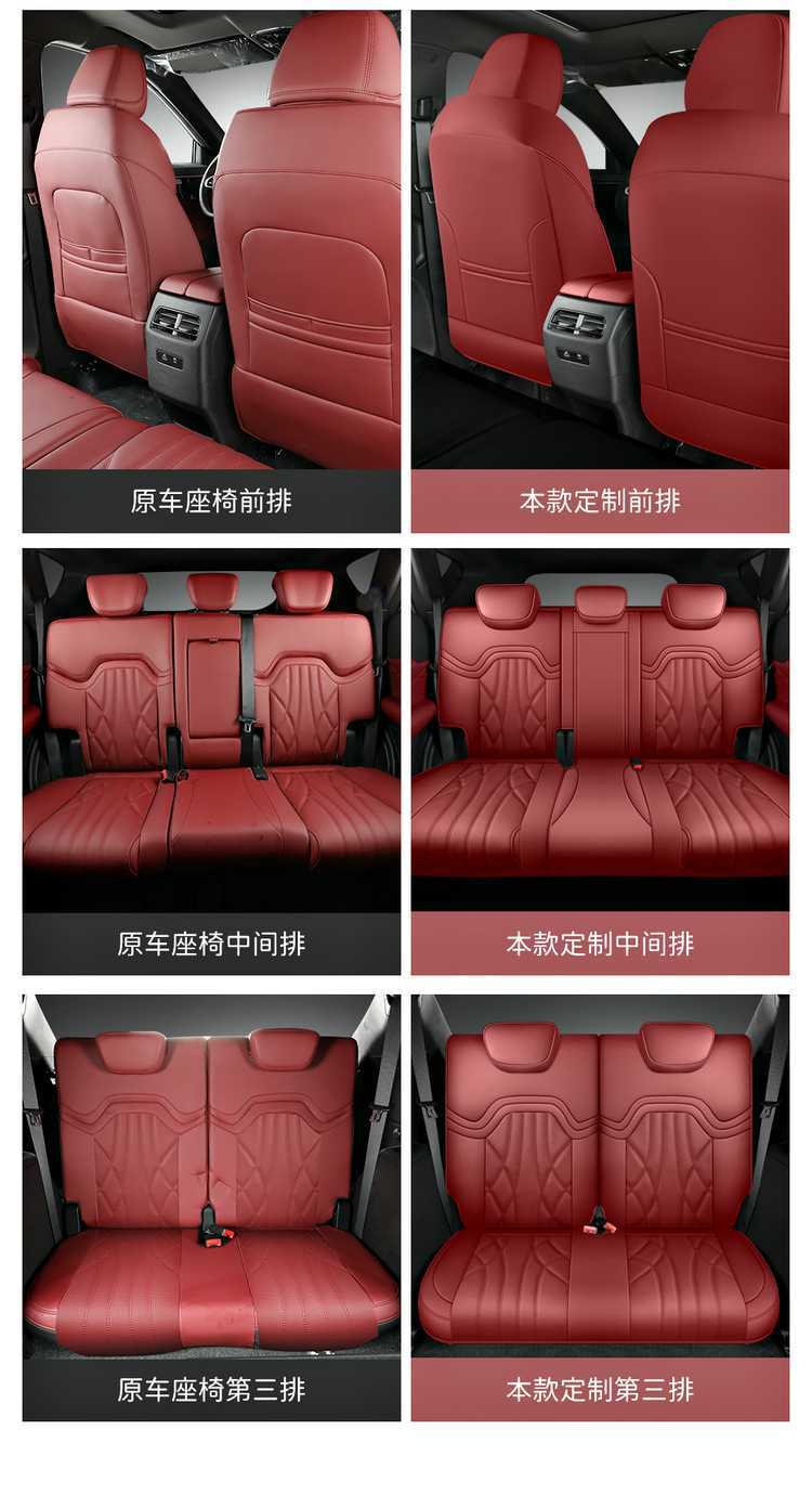 Chery 2026 Jietu Shanhai L7 seat covers, all-season, full-coverage, custom-fit car seat cushions, seven-seater, 25