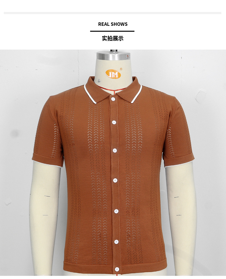 245g Weight Short Sleeve Sleeve Length Tencel Fabric Type Regular Top Length Casual Occasion Turndown Neckline Regular Fit Fit Type Solid Color Pattern Summer Season Men's Gender Simple Style Style Men's Solid Color Simple Style Turndown Short Sleeve Regular Fit Men's T-shirt 15