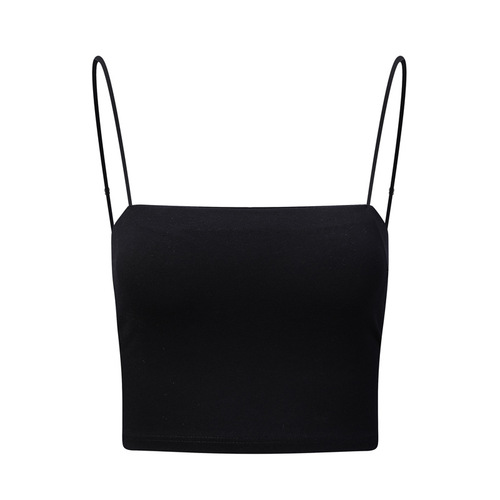 Beautiful back underwear women's summer small camisole vest for inner wear and outer wear thin chest wrap with chest pad all-in-one tube top
