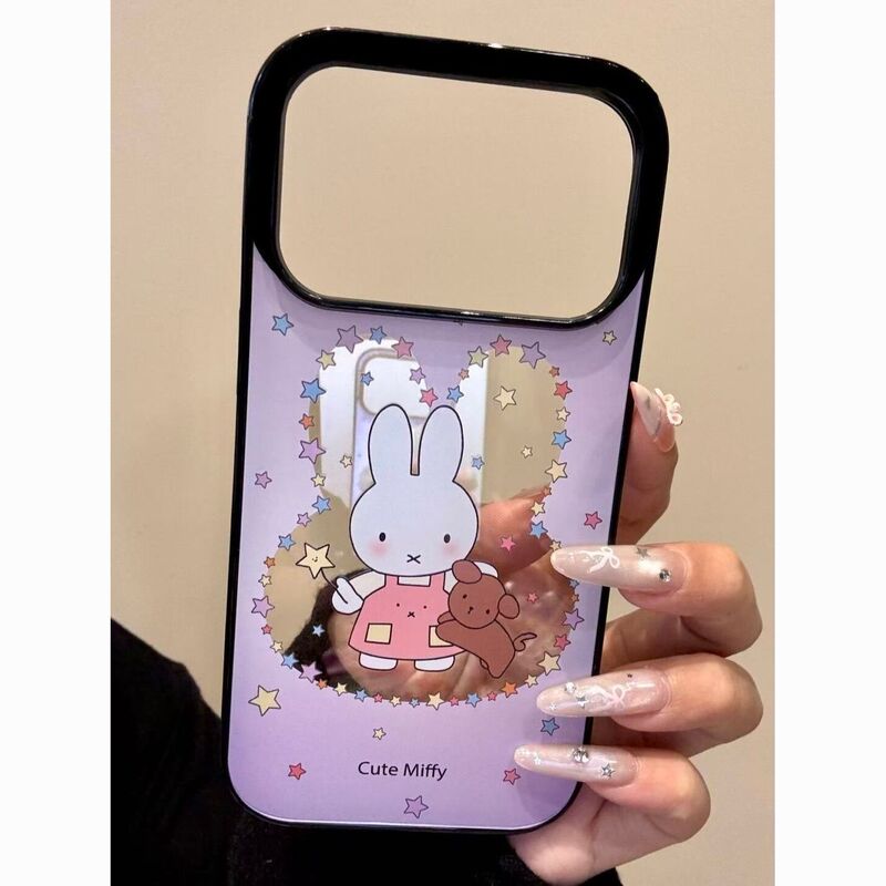 Star Border Miffy Rabbit Suitable for Apple 17Pro Black Border 16Pro Acrylic 14 Frosted 13 Korean Style 15 Star Border Miffy Rabbit Suitable for Apple 17Pro Black Border 16Pro Acrylic 14 Frosted 13 Korean Style 15