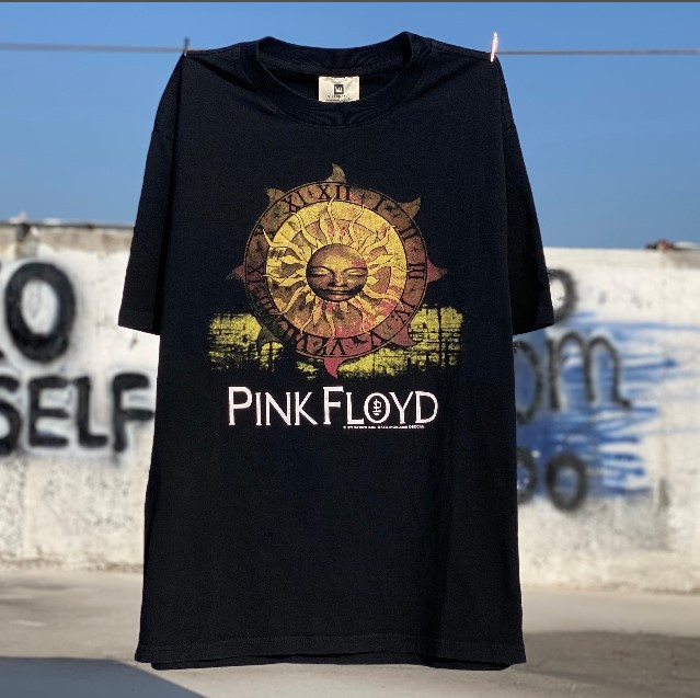 Vtg半袖男アメリカンヴィンテージマンソンセントレトロダークダーク欧米古いfogスタイルハイストリートtシャツ