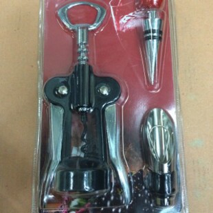 826-4 Set of Medium and High-grade Zinc Alloy Champagne Open, Fine Polished Electroplated Angel-shaped Bottle Opener, Red Wine Open