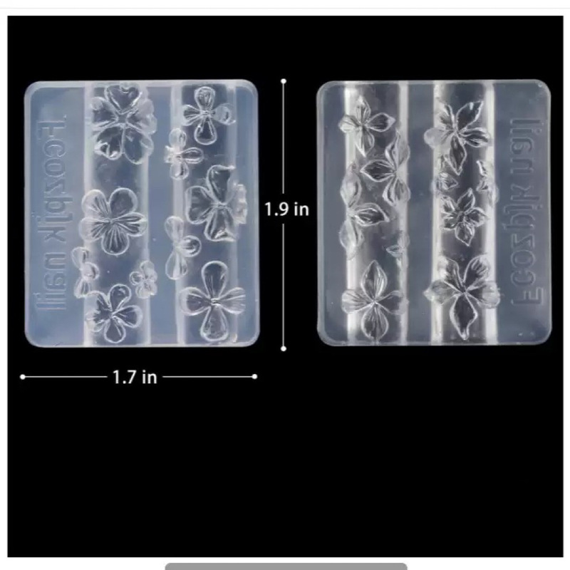 Cross-Border New Hawaiian Flower Ice Flower Lily Five-Petal Flower Plumeria Three-Dimensional Nail Art Jewelry Mold