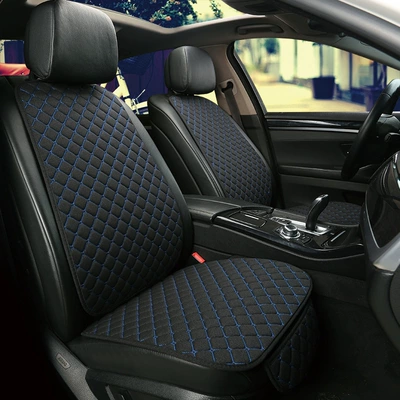 Four Seasons Pad for the rear row + backrest for - seat-backrest-black-and-blue-universal