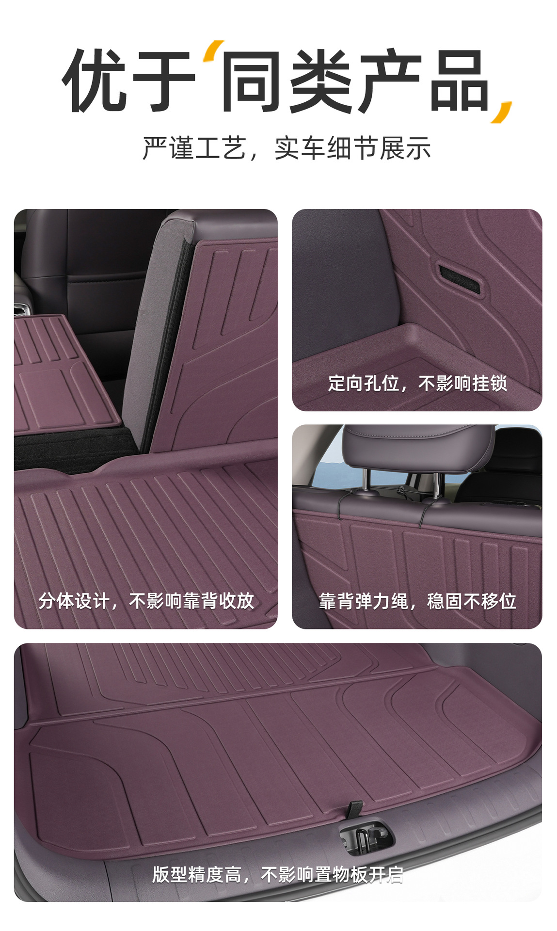 Suitable for Leapmotor B10 trunk mat, 25-26 model, special integrated TPE car trunk mat