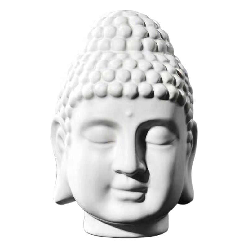 Nuevo chino Buda estatua Buda cabeza Zen decoración pasillo sala de estar TV gabinete hogar creativo suave decoración al por mayor