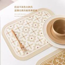 現貨批發皮革餐墊西餐墊防水防油隔熱墊防燙餐盤墊碗墊鍋墊防滑