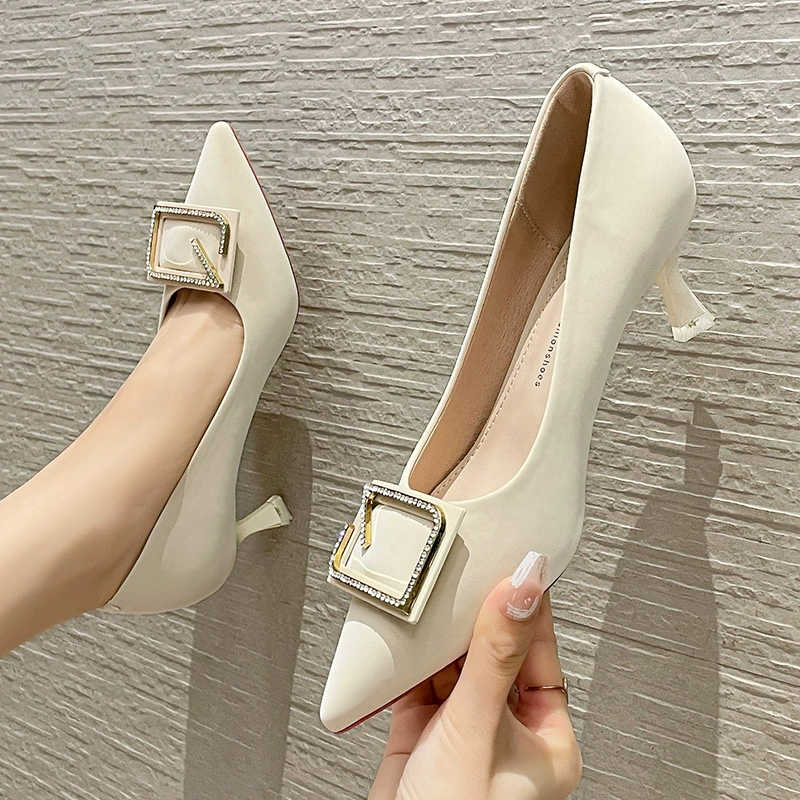 Обувь острый нос high heels, модная универсальная обувь для отдыха, городской стиль, яркий запоминающийся стиль