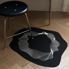 跨境INS風硅藻泥地墊異形抽象衛浴門口吸水速干腳墊家用防滑地墊