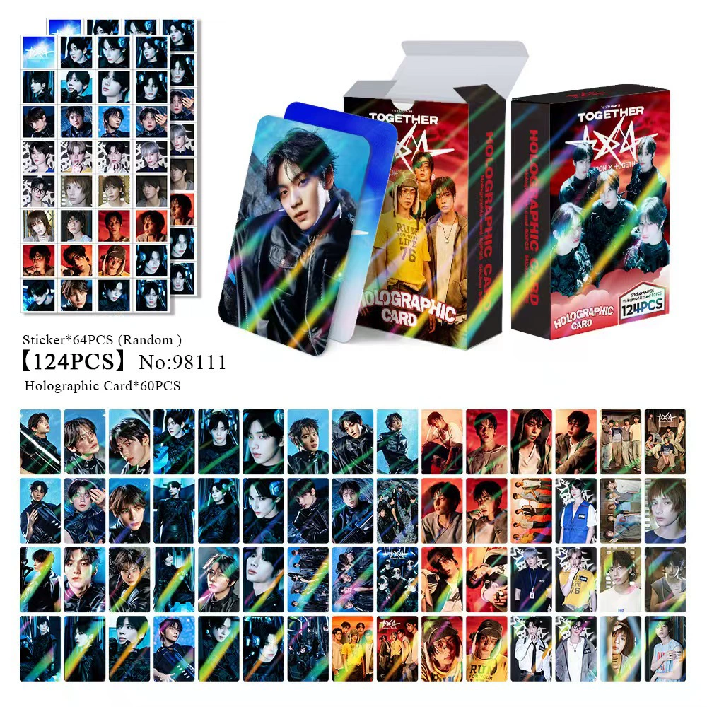 New Model Exclusively for Foreign Trade: 124 Holographic Cards, Total Chain Gidle Str Bptwice Celebrity Merchandise Lomo Small Cards