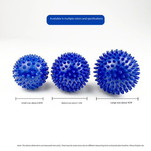 PVC spiky ball massage ball fitness fascia ball muscle relaxation ball acupressure spiky ball grip fitness hedgehog ball