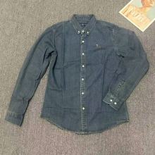 25秋季新款RL拉夫牛仔衬衫老钱风复古衬衫男女同款战马刺绣外套rl