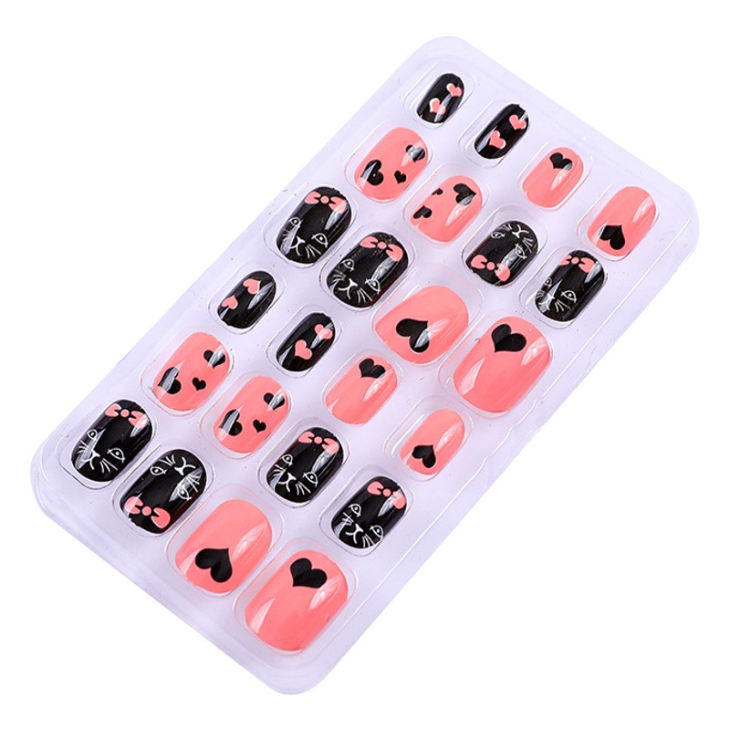 Pieza de belleza de uñas para niños Pequeño Libro Rojo TikTok Venta caliente Pieza de uñas de niña desgaste hecho a mano pieza de uñas protección ambiental Pieza de uñas Fábrica al por mayor