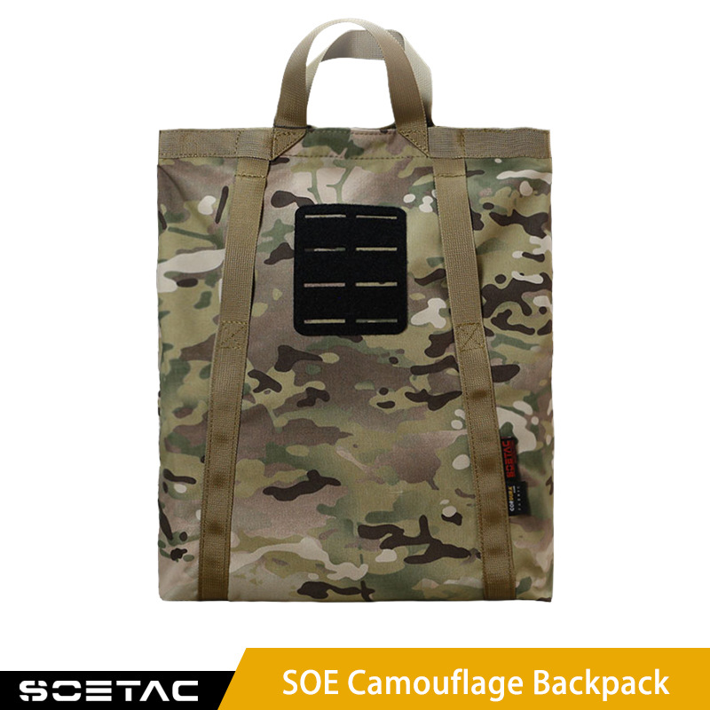 SOETAC - mochila de nylon camuflado bolso táctico multifuncional bolso multifuncional para ocio al aire libre