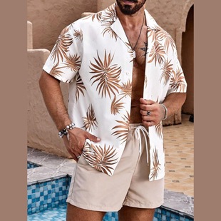 (Cross-border trading), shirt, yellow set, with short sleeve