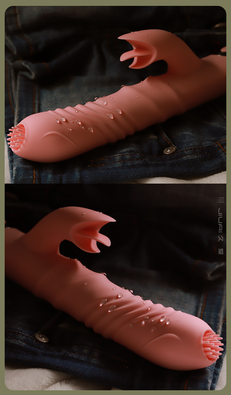 Jiuai Telescopic Heating Vibrating Wand for Women, Silicone ABS, Quiet 55dB — detail image 17