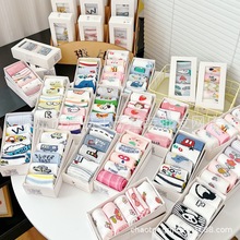 斑比童袜2025春夏新款天儿童袜子棉卡通网眼袜男女宝宝袜无骨