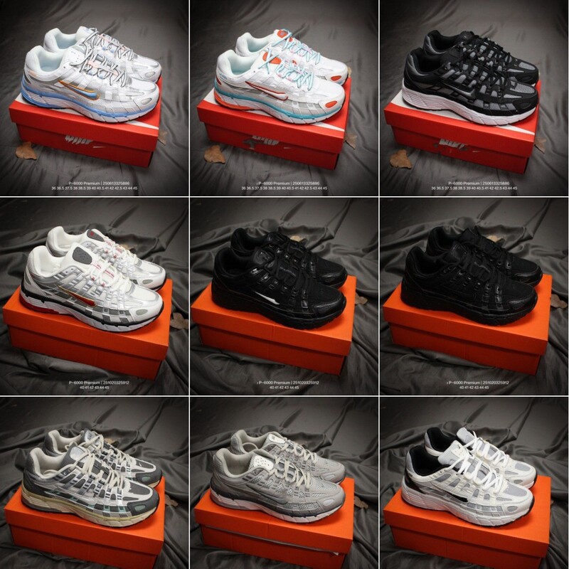 Cross-border high-quality P6000 retro dad shoes lnitiator running low-top casual sports shoes