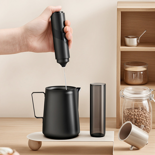 ➻ Electric Milk Frother Coffee Storage Household Milk Frother Handheld Mini Mixer