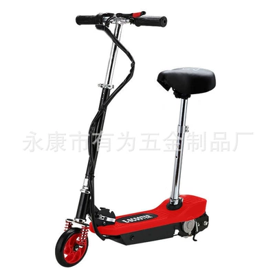 Electric Scooter Portable Qatlanan elektrik skuterlər - red