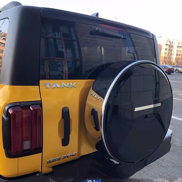 Suitable for tank 300 stainless steel spare tire cover special modification Weipai spare tire shell exterior trim tire cover off-road vehicle