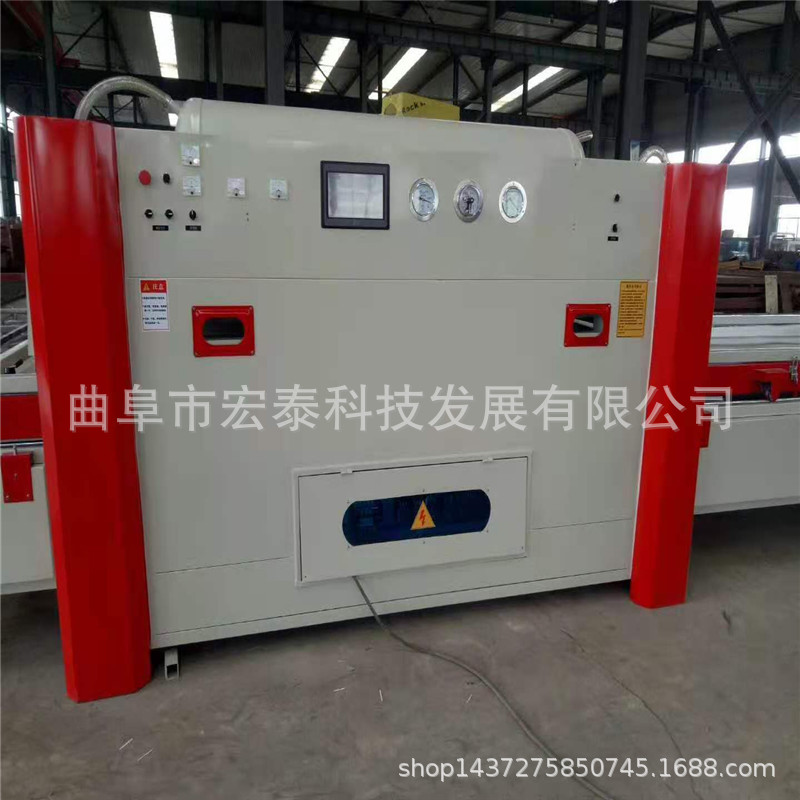复合门PVC真空覆膜机 双工位真空吸塑机 双面加温真空异形覆膜机
