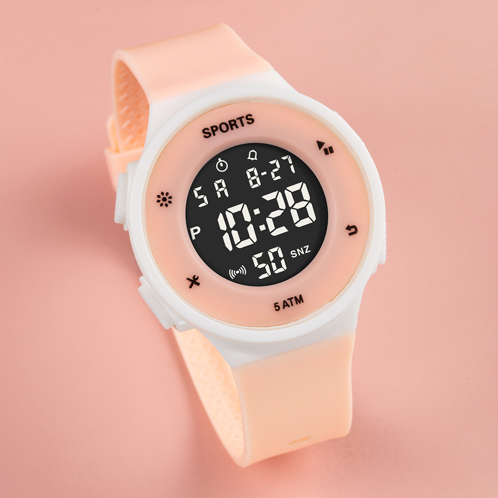Reloj electrónico de luz nocturna de tendencia simple para estudiantes de secundaria junior alarma multifuncional cronometraje reloj electrónico deportivo