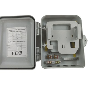 FTTH outdoor insert type 1-point 8-core fiber optic distribution box fiber optic cable distribution box holding rod waterproof distribution box