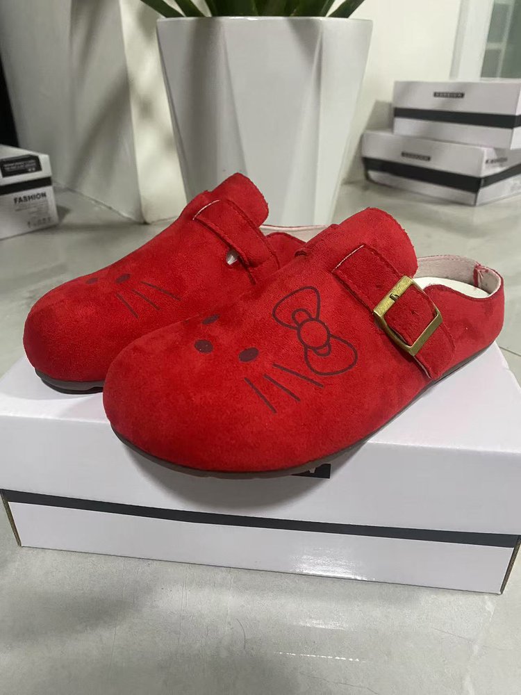 Modas pequeñas lindas zapatillas de dibujos animados de media cabeza zapatillas de mujer primavera y verano 2026 nuevas zapatillas de Bocken perezosas image 11