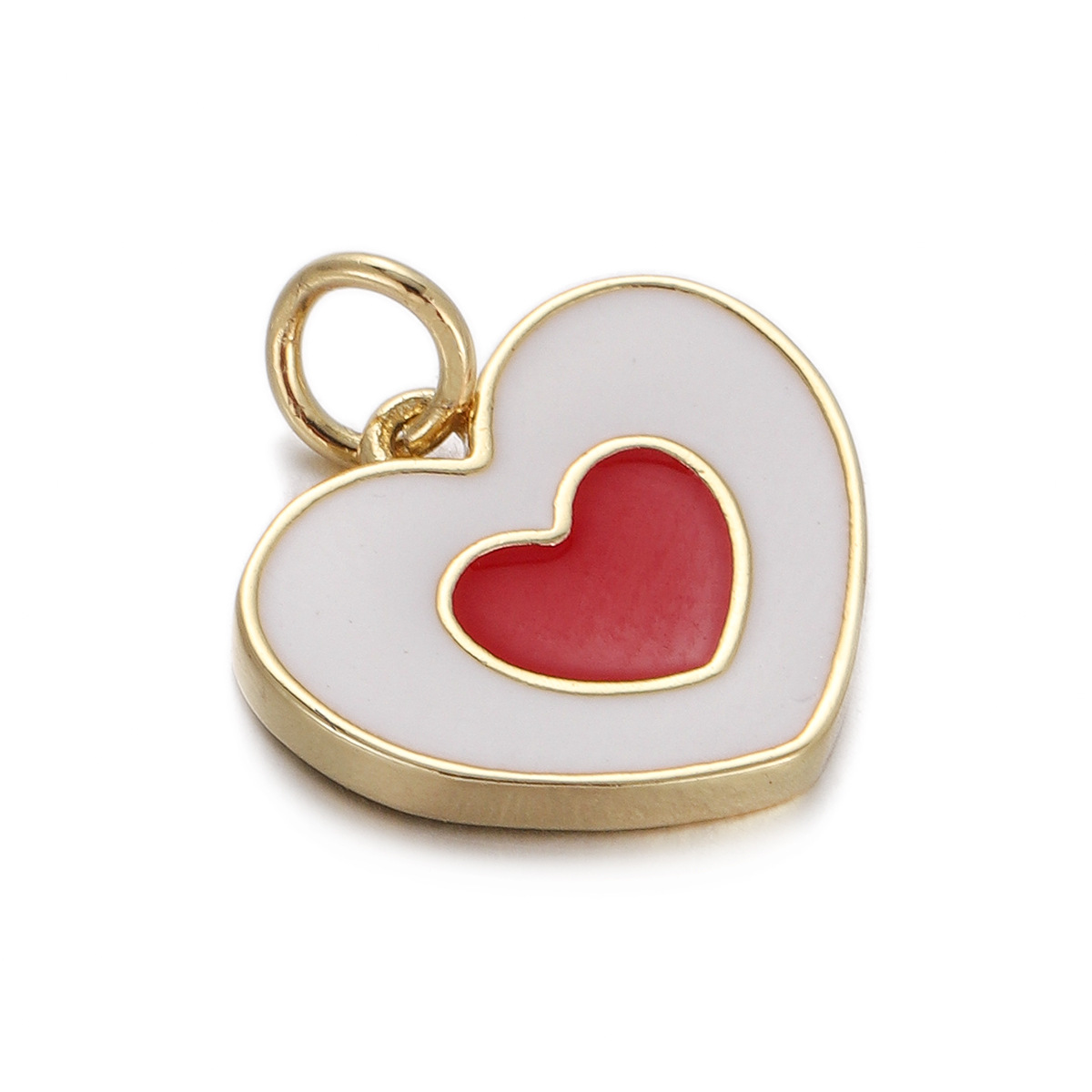 2g Weight Pendant Jewelry Making Type Gold Plated Plating Material Zircon Inlay Material 1 Piece Quantity Casual, Daily Occasion Copper Material Heart Shape Pattern Women's Gender Simple Style Style 1 Piece Copper Zircon Gold Plated Heart Shape Pendant 16