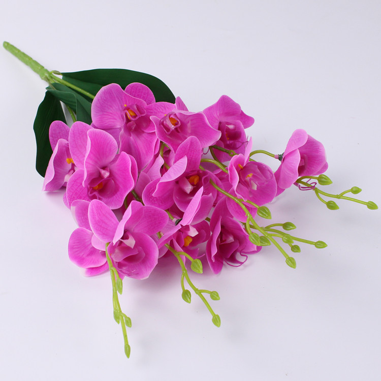 Artificial mariposa orquídea flor artificial mini pequeña orquídea decoración del hogar Accesorios de fotografía decoración bonsai arreglo floral Accesorios