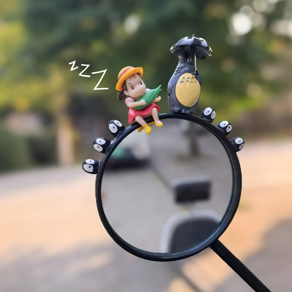 Decoración de automóviles eléctricos, adornos de automóviles de baterías, pantalla encantadora de la consola central de la motocicleta, muñeca de la niña
