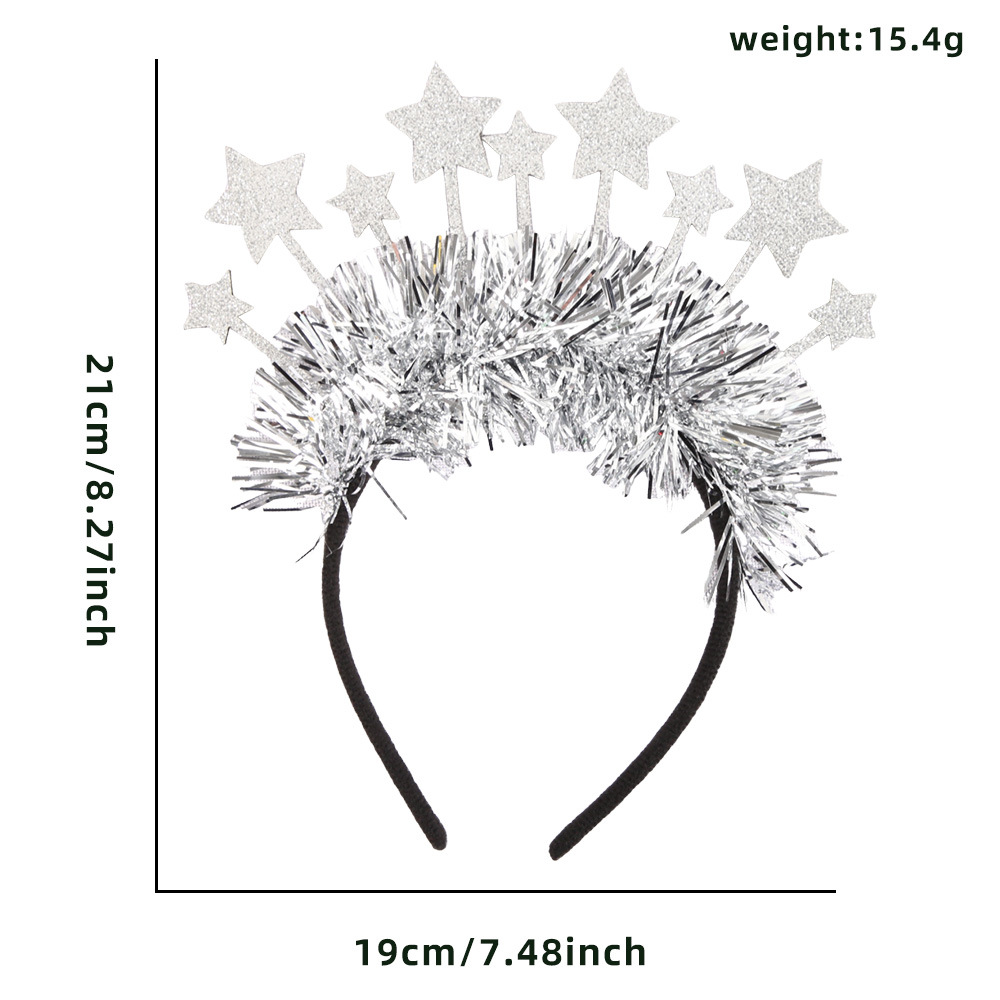 Estrellas de plata Strip Hairband