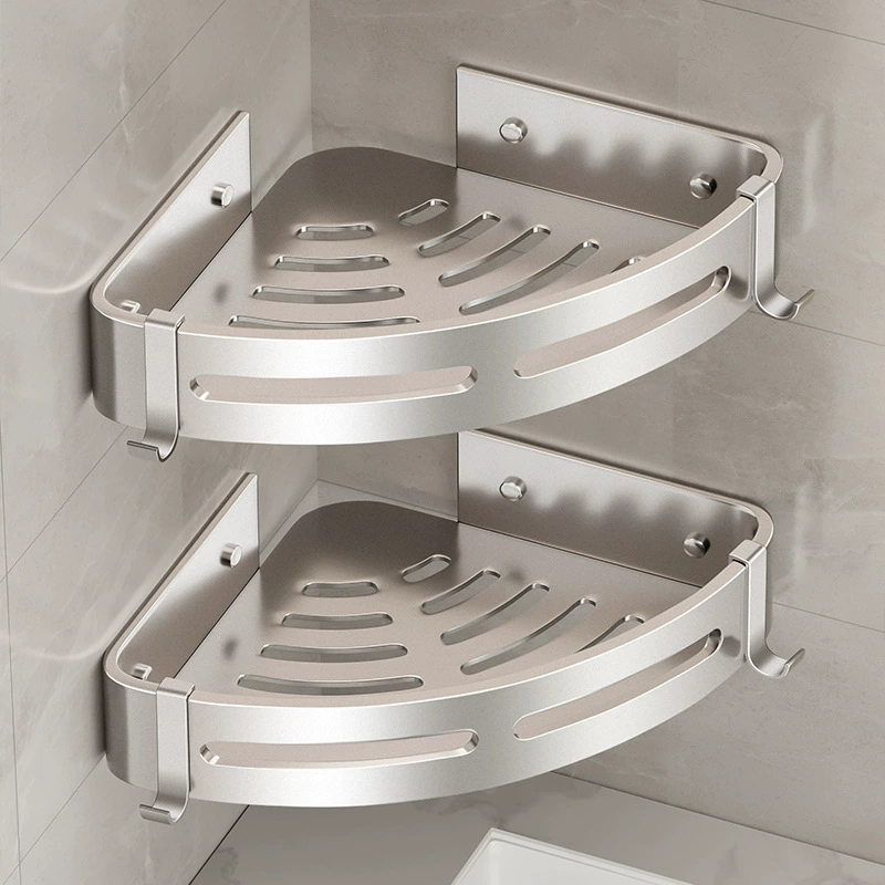 Угловая полка для ванной комнаты, угловая полка для хранения на стене ванной комнаты без сверления, органайзер для умывальника, полка для унитаза.
