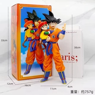 七龙珠 悟空父子 父子抱 孙悟空 小悟饭盒装手办公仔摆件人偶模型