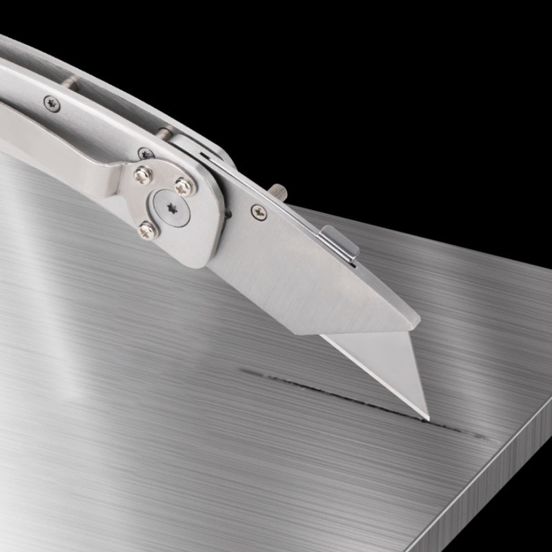 Cuchillo plegable de acero inoxidable resistente todo-acero mango de plástico alfombra cuchillo industrial de corte de papel electricista corte arte cuchillo trapezoidal titular de cuchillo trapezoidal