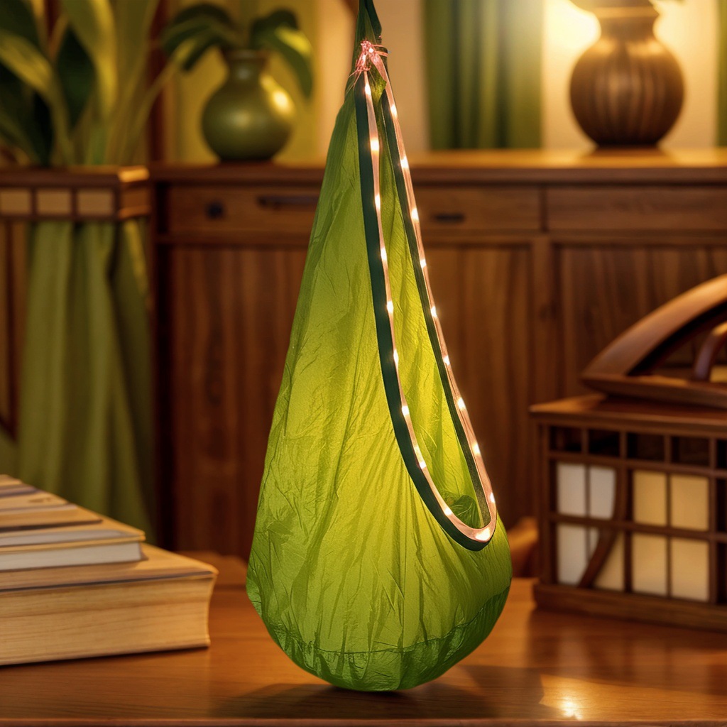 컬러 조명 나일론 타입 160*70CM 연두색 (풀세트 부속품 포함)