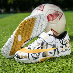 Cristiano Ronaldo Velcro Kids' Soccer Shoes – Unisex Mini Studs for Older Children & Elementary School Students, Ideal for Grass Field Matches and Training – Wholesale Price