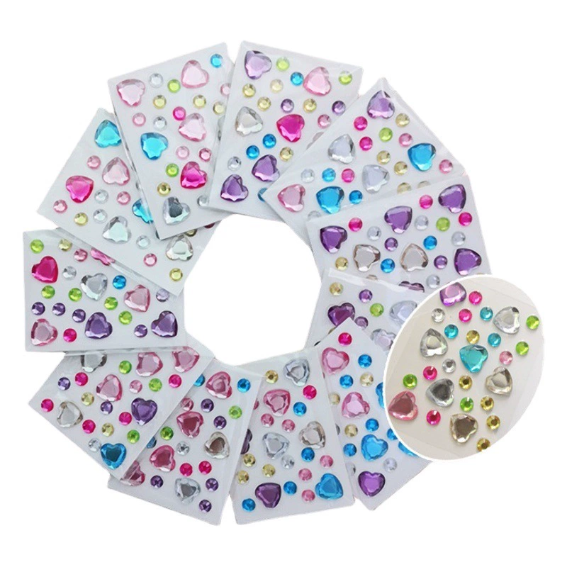 Трансграничная оптовая продажа красочные алмазные наклейки аксессуары любят алмазные наклейки Звездный чехол для телефона алмазные наклейки Дети DIY алмазные наклейки